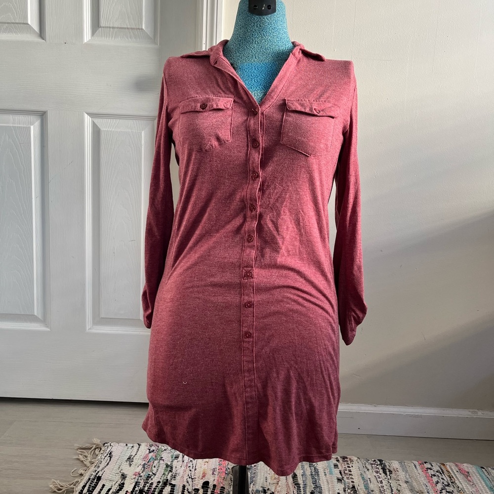 Causal Long sleeve button up dress